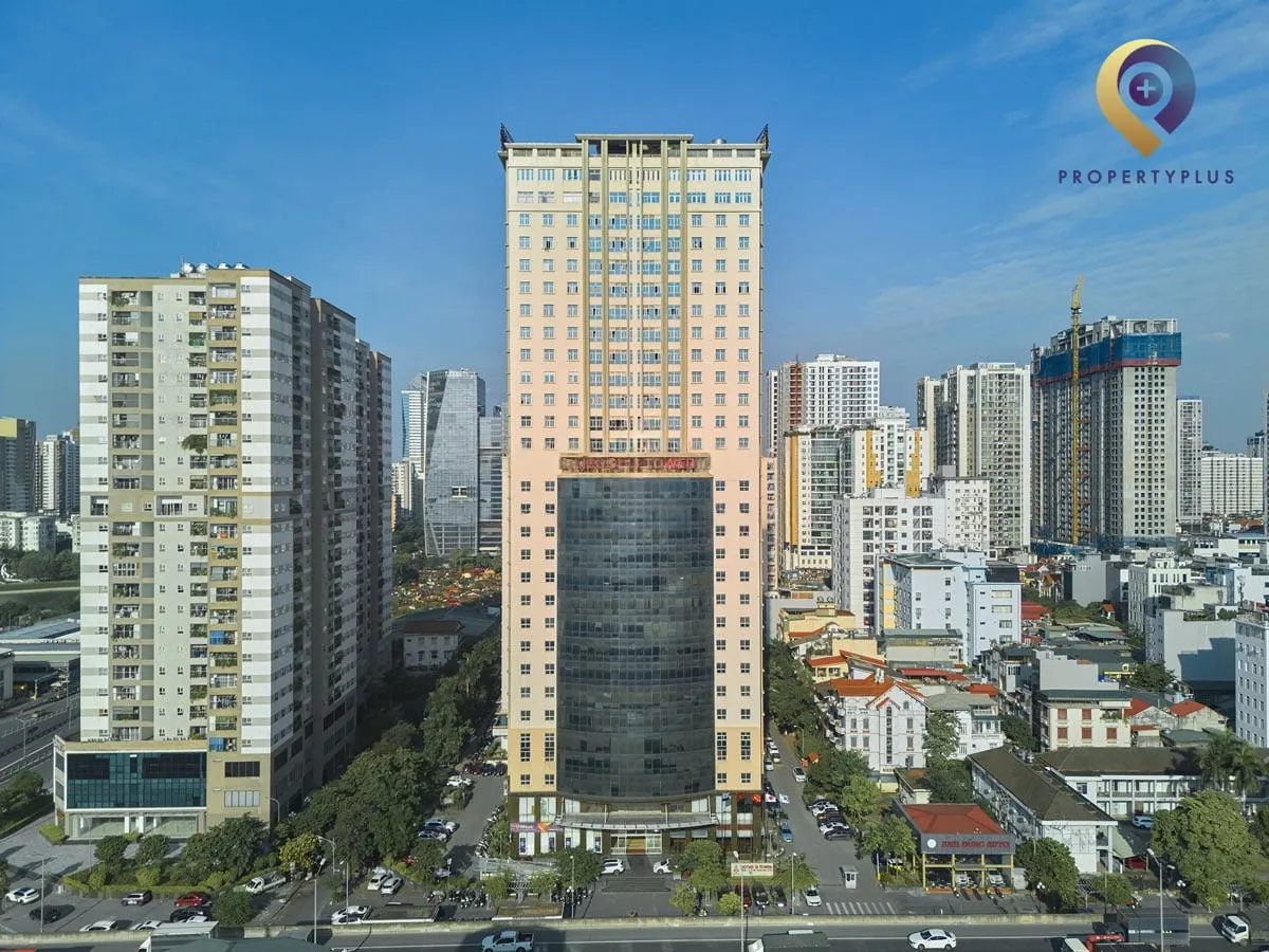 Toàn cảnh tòa nhà Licogi-13 nổi bật giữa khu vực Thanh Xuân